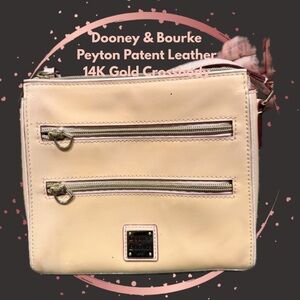 Dooney & Bourke Peyton Blush Rose Patent Leather Crossbody